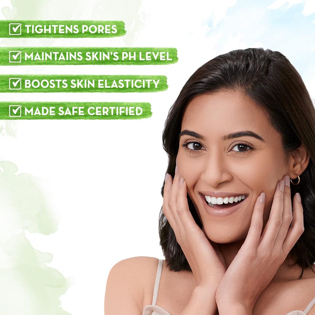 Mamaearth Green Tea Face Toner With Collagen For Open Pores 100 ml - Hydrating & Clarifying Skin Care