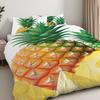 Spring And Summer Theme Pillowcase Quilt Cover 3Pcs Bedding Fresh Pineapple Pattern Suitable For Bedroom Hotel Dormitory Decor