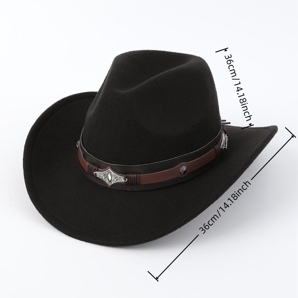 Tibetan western cowboy top hat new ethnic style hot sale men's and women's casual top hat party jazz hat