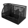 Stifthalter-Set Metallgitter 7 Fächer Multifunktionaler Schreibtischorganizer mit Schublade für Büro