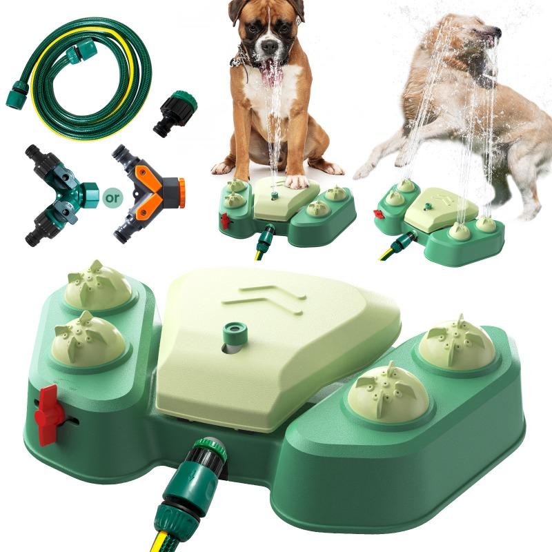 Sturdy Claw Stepping Dog Drinking Fountain Outdoor Automatic Water Spray Drinking Cooling Pet Supplies