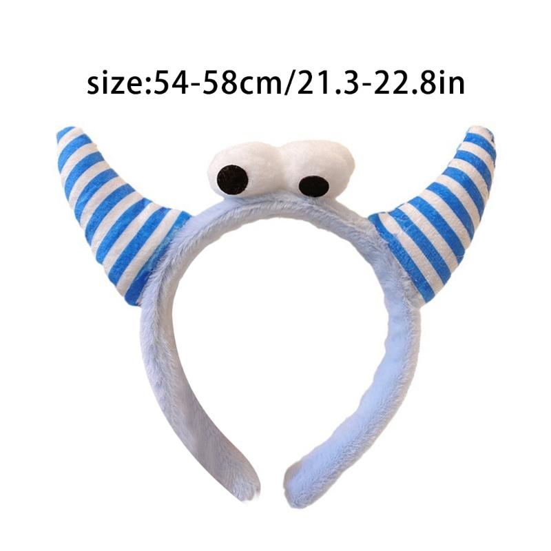 Girls Cartoon Headbands Funny Clown Horn Headwear Hair Bands Accessories Spring Hair Bands Birthday Party