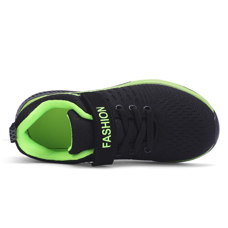 Kids Sneakers Sport Shoes Boys Hook&Loop Running Breathable Mesh Casual Children Walking Shoes Tenis Masculino Zapatillas Hombre