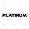 ABS 3D PLATINUM Letter Tail Badge Label Custom Body Sticker Car Emblem Suitable For Tule Waterproof Auto Decal