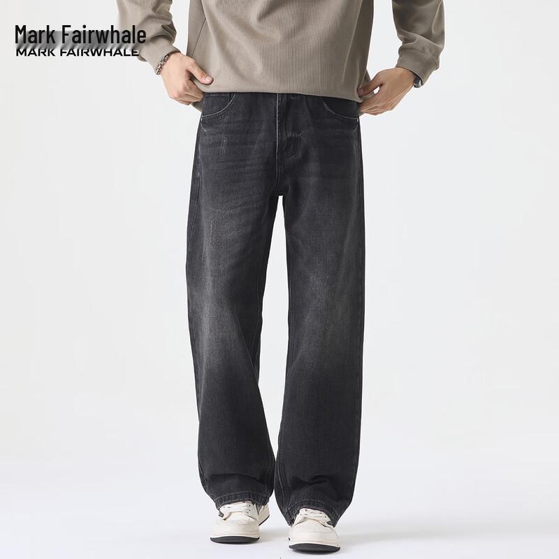 

Мужские джинсы Mark Fairwhale в американском ретро-стиле, свободного прямого кроя, из вываренного денима 36