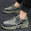 Summer New Running Shoes Rotating Buckle Sports Shoes Men's Mesh Breathable Thick-soled Casual Men's Shoes Outdoor Non-slip and Wear-resistant