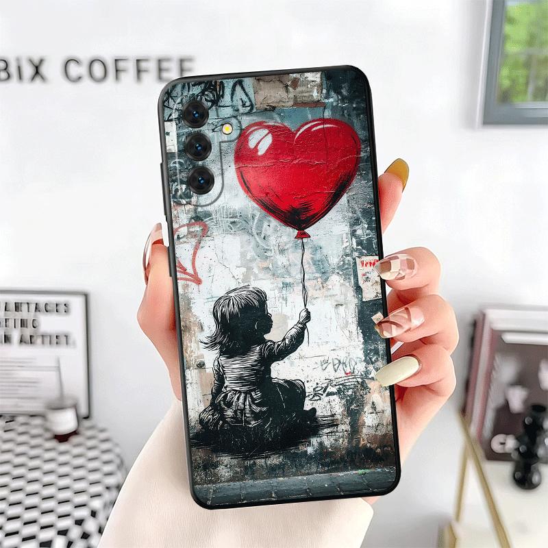 B-Banksy Art Graffiti Artist Soft Phone Case for Samsung A17 A37 A57 A16 A26 A36 A56 A15 A25 A35 A55 A14 A24 A34 A54 A13 A23 A33