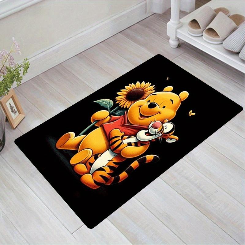 

1pc Winnie The Pooh Pattern Area Rug Soft Flannel Floor Mat for Living Room,Office,Bedroom and Carpet,Sofa Coffee Table Floor Mat 60cm by 90cm