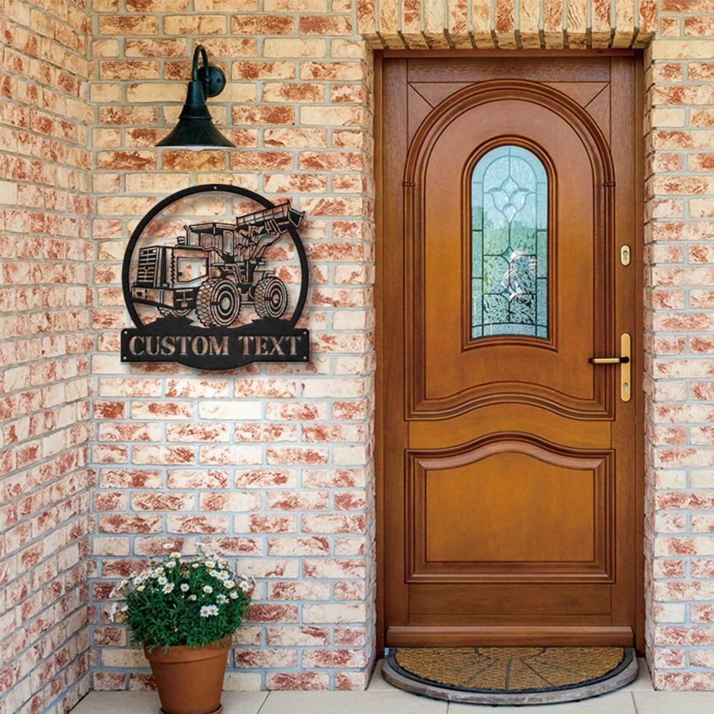 Personalized Wheel Loader Metal Sign Wall Decor Gift for Truck Driver