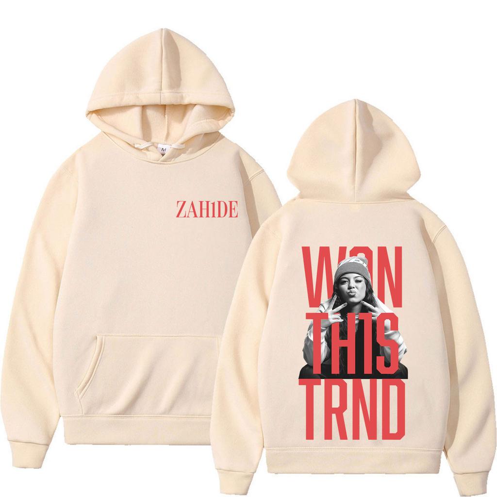 Singer Zahide Tour 2026 Merch Graphic Hoodies Men Women Aesthetic Trend Pullover Long Sleeves Hip-hop Casual Vintage Sweatshirts