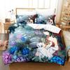 3D Print Azur Lane Bedding Set,Duvet Cover Comforter Bed Set Quilt Cover Pillowcase,King Queen Twin Size Boys Girls Adultse