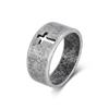 2026 Retro Simple Large Light Cross Ring with Geometric Design for Men and Women, High Quality Finger Ring Jewelry
