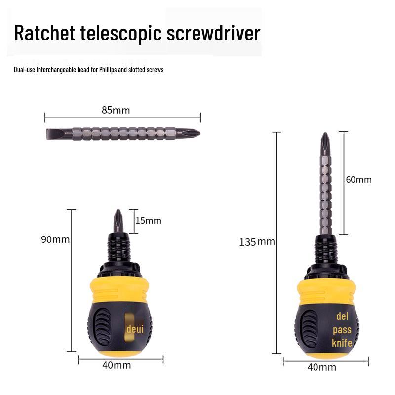 Deli Ratchet Multi-Function Screwdriver Set