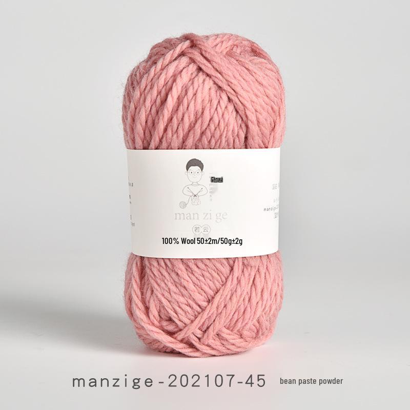 100% reine Wolle Grobgarn zum Handstricken von Mänteln, Schals und Pullovern - 5 mm dick
