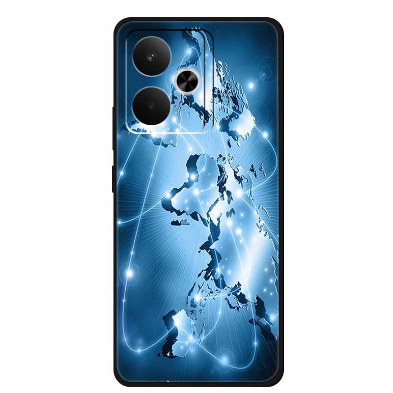 For Realme GT 7 T 7T Phone Case Fashion Photos Black Silicone Soft Back Cover Case For Realme GT 7T GT7 7 T Case GT7T Coque Capa