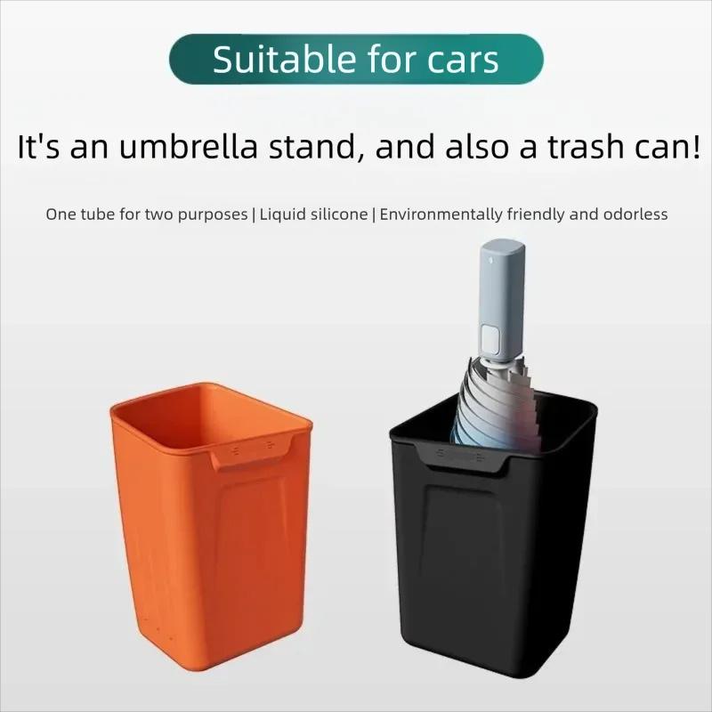 For Lixiang LI L6 L7 L8 L9 Car Storage Box Waterproof Door Trash Can Umbrella Storage Organizer Silicone Interior Accessories