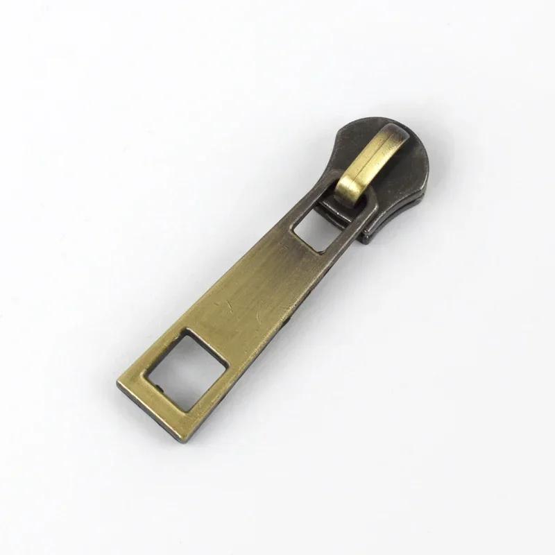 5/10/20Pcs Meetee 5# Zipper Slider for Metal Zips Handbag Purse Zippers Puller Head Jacket Replace Zip Closure Repair Accessory