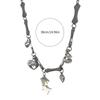 Adjustable Length Neckchain Dog Pendant Necklace Unique Bone Chain Choker Party Jewelry Stylish Feminine Neck Accessory