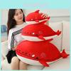 Cartoon Style Skadi Tiger Whale Stuffed Toy Fluffy And Elastic Plush Doll For Kids