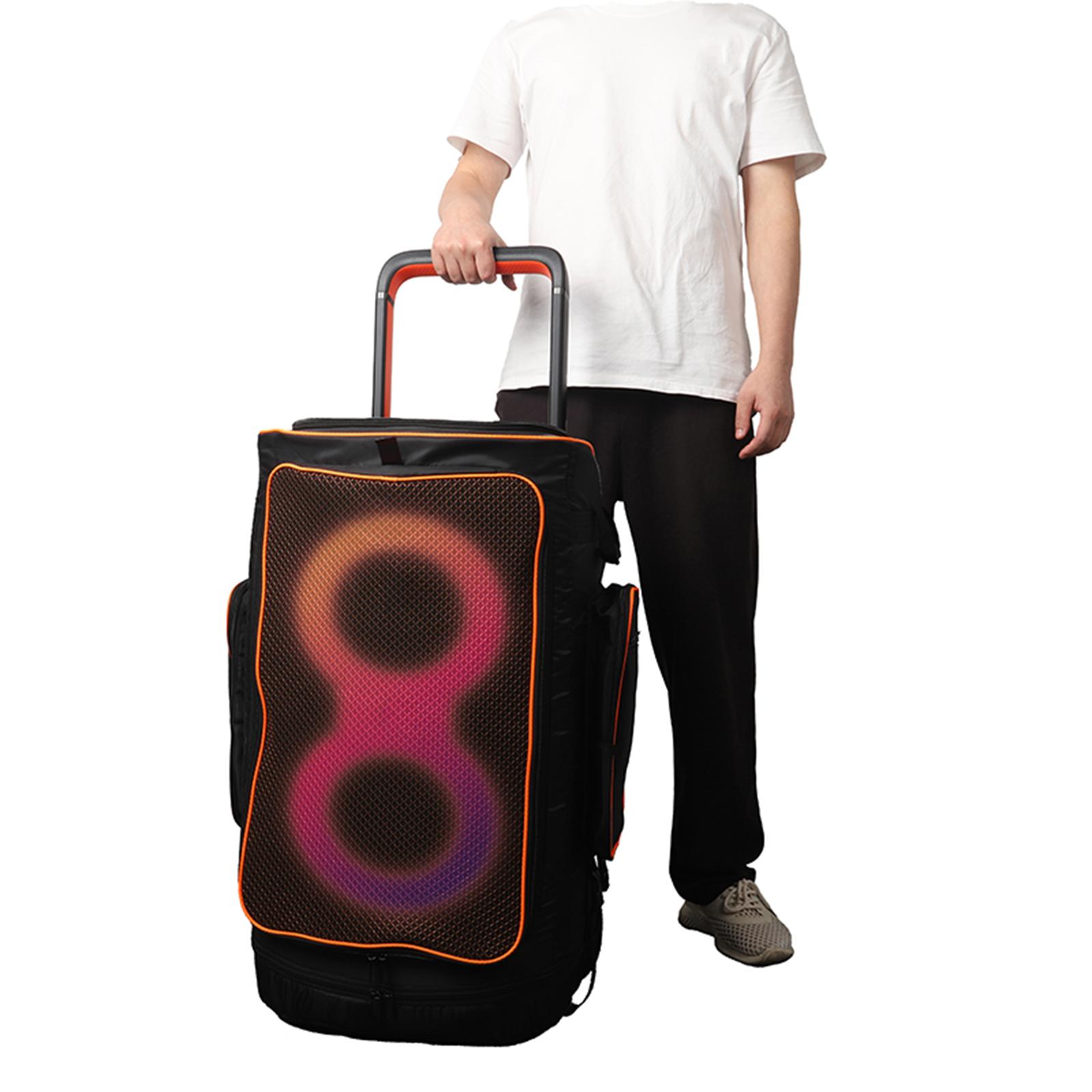 Speaker Shoulder Bags For JBL PartyBox 520 BT Speaker Protective Bag Portable Speaker Dust Cover Storage Bag with Side Pockets nero