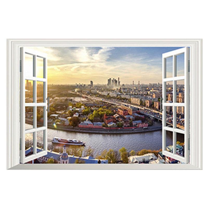 Multiple Styles City Landscape Mural For Home Decoration Aesthetic Rooms Window Art Tower Of London View Vinyl Wall Stickers