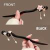 Sweet Romantic Style Cherry Blossom Ladies Wooden Hairpin High-end Ancient Style Tassel Cheongsam Hanfu Simple Hair Accessory