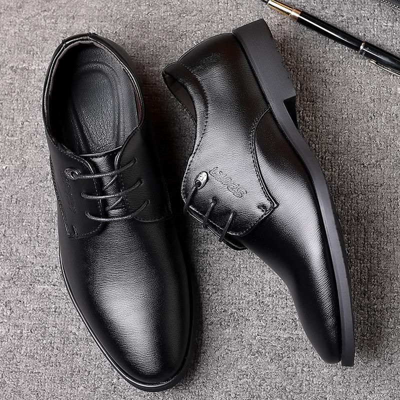 Men faux leather formal shoes office leather shoes JZ-1307