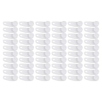 Curtain Installation Set with 30/60Pcs White Traverses Rod Slides Gliders Curtain Track Gliders Hook for Home and Office