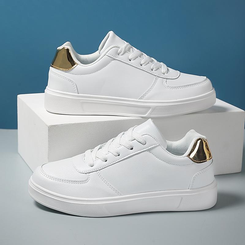 Spring and summer women's shoes student board shoes casual shoes Korean version tide large size shoes white shoes flat black