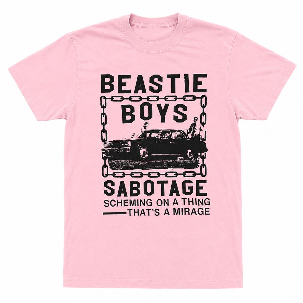 Beastie Boys Band 90s Sabotage White Short Sleeve Unisex T-Shirt 2026 New Cotton Summer Arrivals Men's Clothing Women's T Shirt