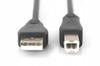 Kabel drukarkowy DIGITUS USB 2.0 A/M - B/M, 1,8m czarny