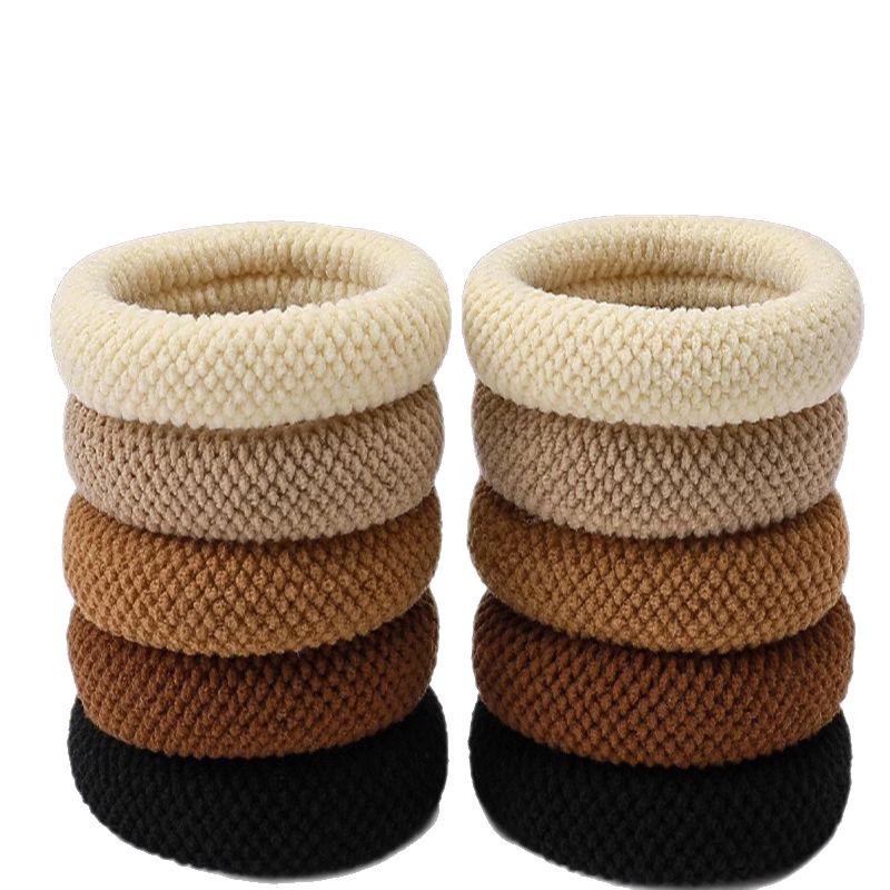 Elegant & Durable High-Elasticity Women's Hair Ties – Thick, Strong Ponytail Hair Accessories