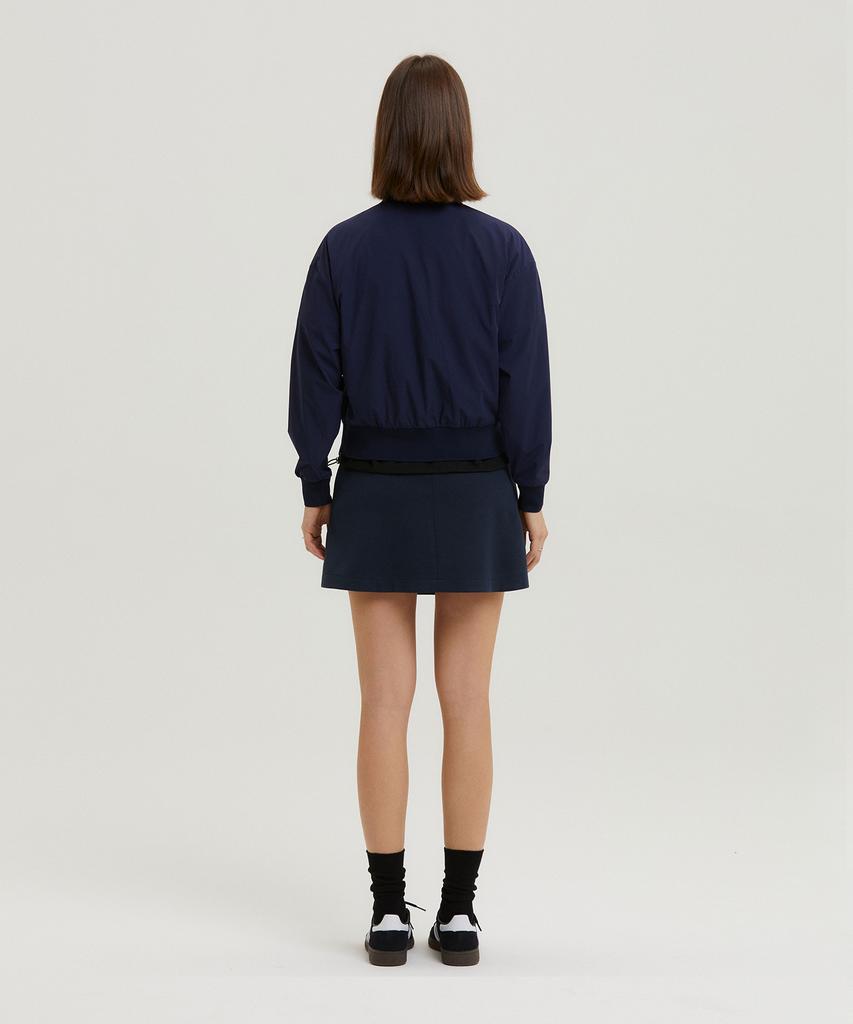 A Ben Slim Flare Banding Skirt Navy