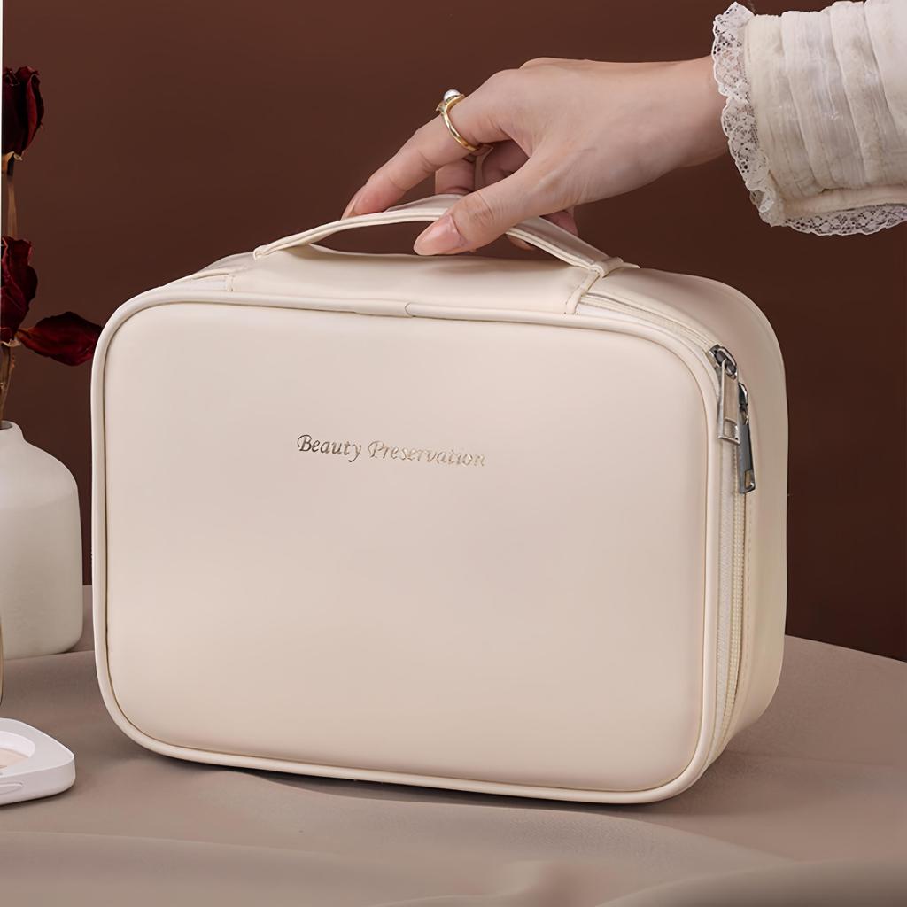 Detachable Cosmetic Bag Storage Organizer Large Capacity Skincare Products Lipstick Eyeshadow Makeup Brushes Makeup Storage Bag