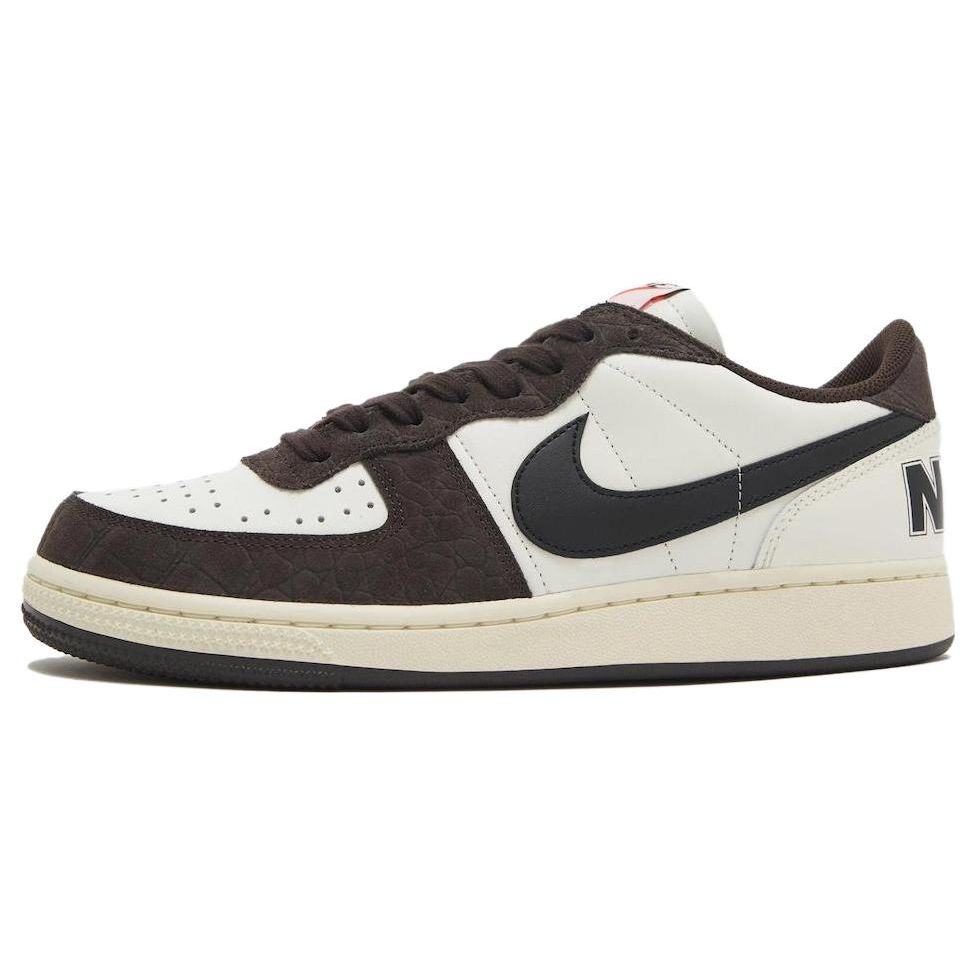 Кроссовки унисекс Nike Terminator Low Velvet Brown Croc Black Sail Coconut-Milk FN7815-200 38