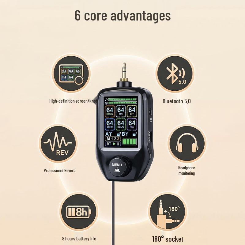 High-End Bluetooth Wireless UHF Microphone Dual Set