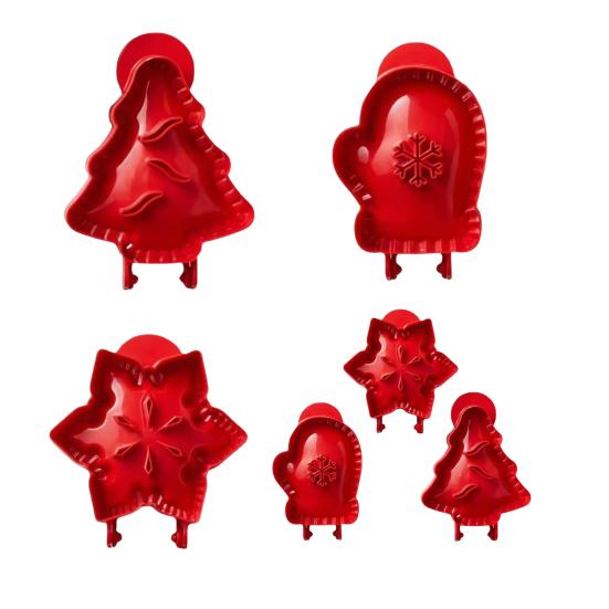 Xmas Hand Pie Mold Reusable Hand Pie Press Mold Christmas Tree Glove Star Hand