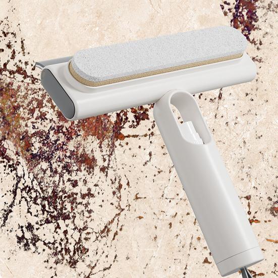 1/2Pcs Window Wiper with Bevel Scraper Design Automatic Water Recovery Wiper Portable Multi-Surface Glass Cleaner
