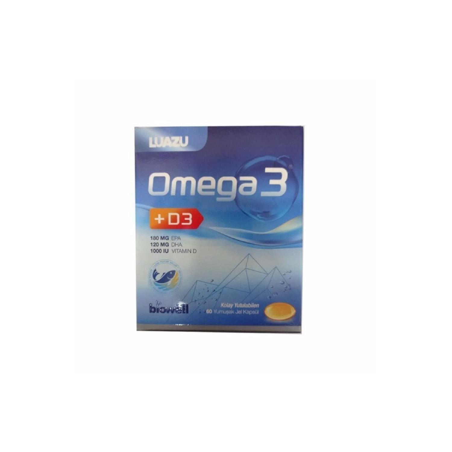 

Luazu Omega3 D3 60 Soft Gel Capsule