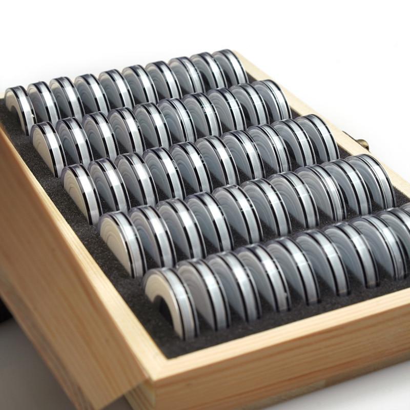 Zubehör für Münzsammlungskasten Zubehör Displayhalter Geldschutz 18/21/25/27/30mm Kapsel-Set Hohe Qualität