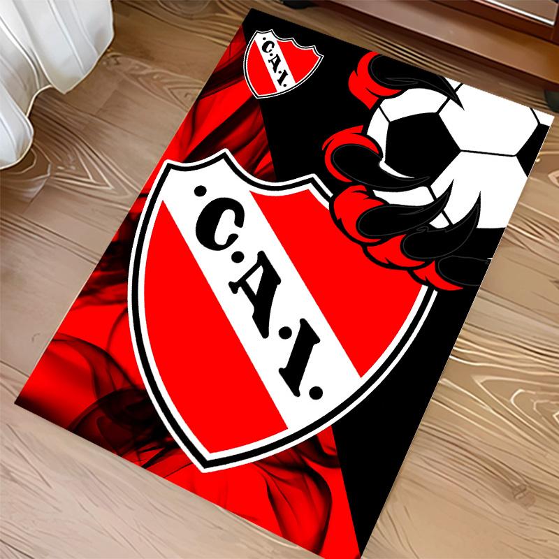 Club Atlético Independiente Print Area Rug - Soft, Washable Non-Slip Indoor Mat for Office Chairs, Living Room, Home Office Decorative Rug