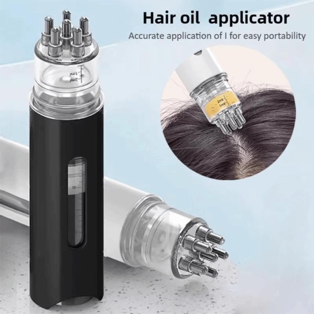 Multi-Function Mini Portable Head Applicator Anti-Frizz Massage Guide Liquid Comb Gift