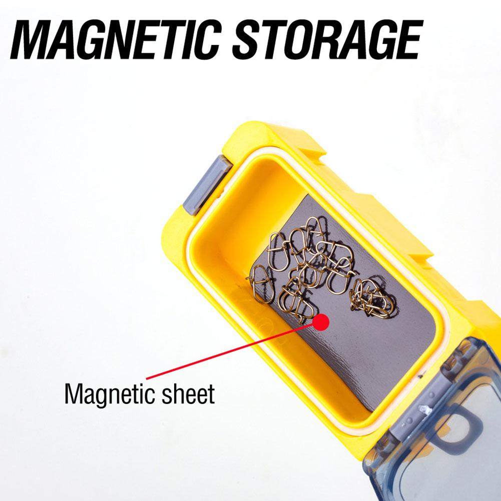 3PCS Small Fishing Tackle Box Organizer Glow-in-the-dark Fishing Tackle Box Tackle Tray With Magnet For Hard Bait Container Carp