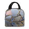 Kintsugi Insulated Lunch Bag for Women Office Cooler Thermal Food Box Tote Portable Lunch Boxes Container