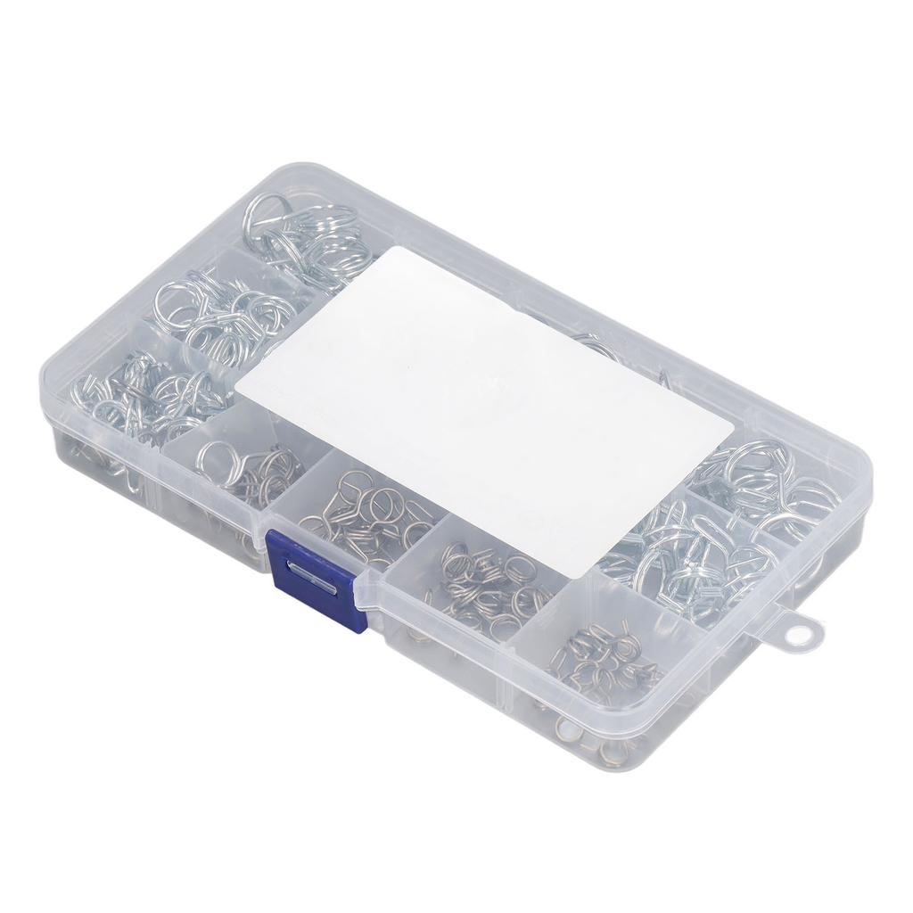 150Pcs Double Wire Spring Tube Clip High Hardness Corrosion Resistance Hose Clamp for Farm