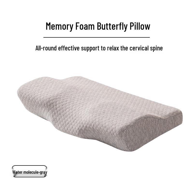 Pernă Fluture cu Spumă cu Memorie - Suport pentru Gât și Cervical pentru Îngrijirea Sănătății Transfrontalieră Ajutor pentru Somn