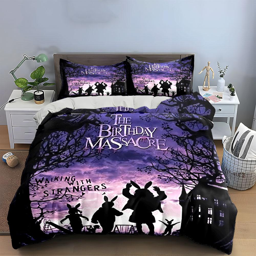Walking with Strangers Design Bedding Duvet Cover Set Duvet Cover Pillowcases (1*Duvet Cover 2*Pillowcases, without duvet insert)