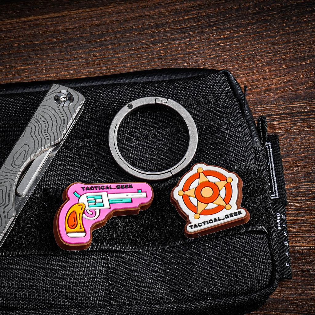 KeyUnity KA26 Titanium Key Ring Side Push Key Ring Quick Release Minimalist Split Key