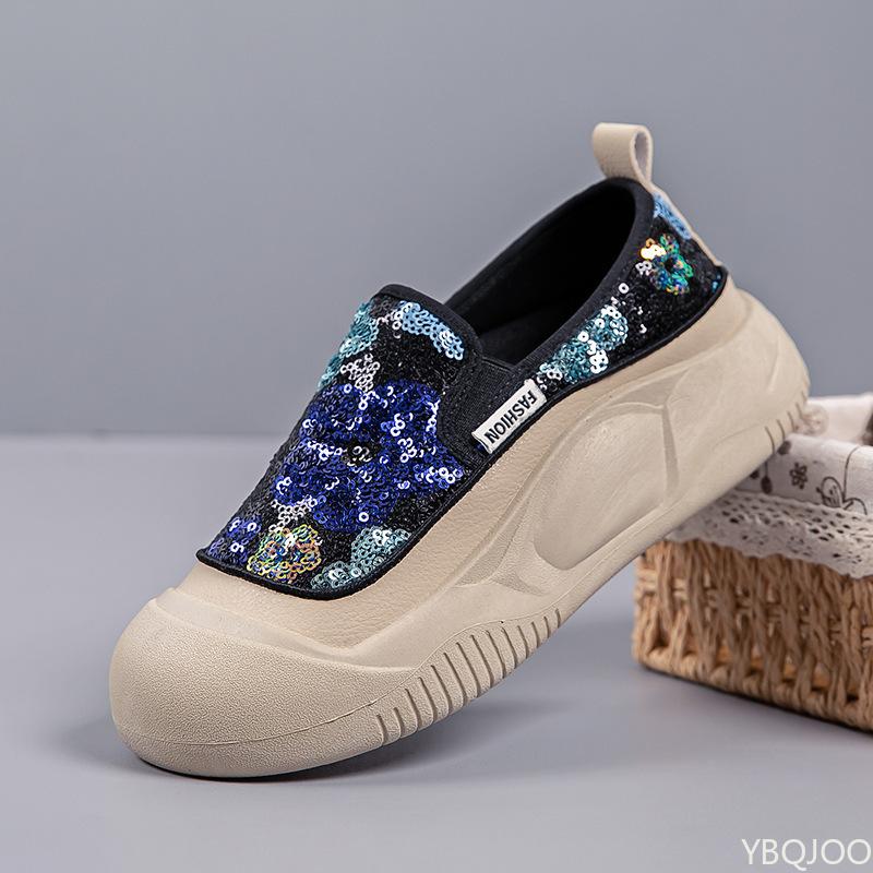 Fashion Women's Autumn New Breathable Women's Shoes Spring Thick Bottom Anti slip Simple Comfortable Wear resistant Daily Casual Shoes