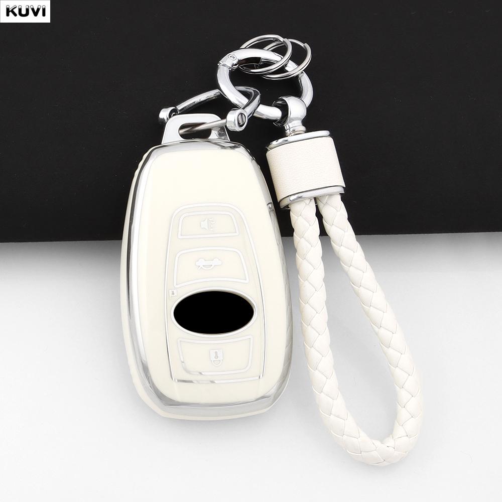 New Tpu Car Remote Key Case Cover Shell Fob For Subaru Brz Xv Forester Legacy Outback Key Chain Auto Accessories Protected